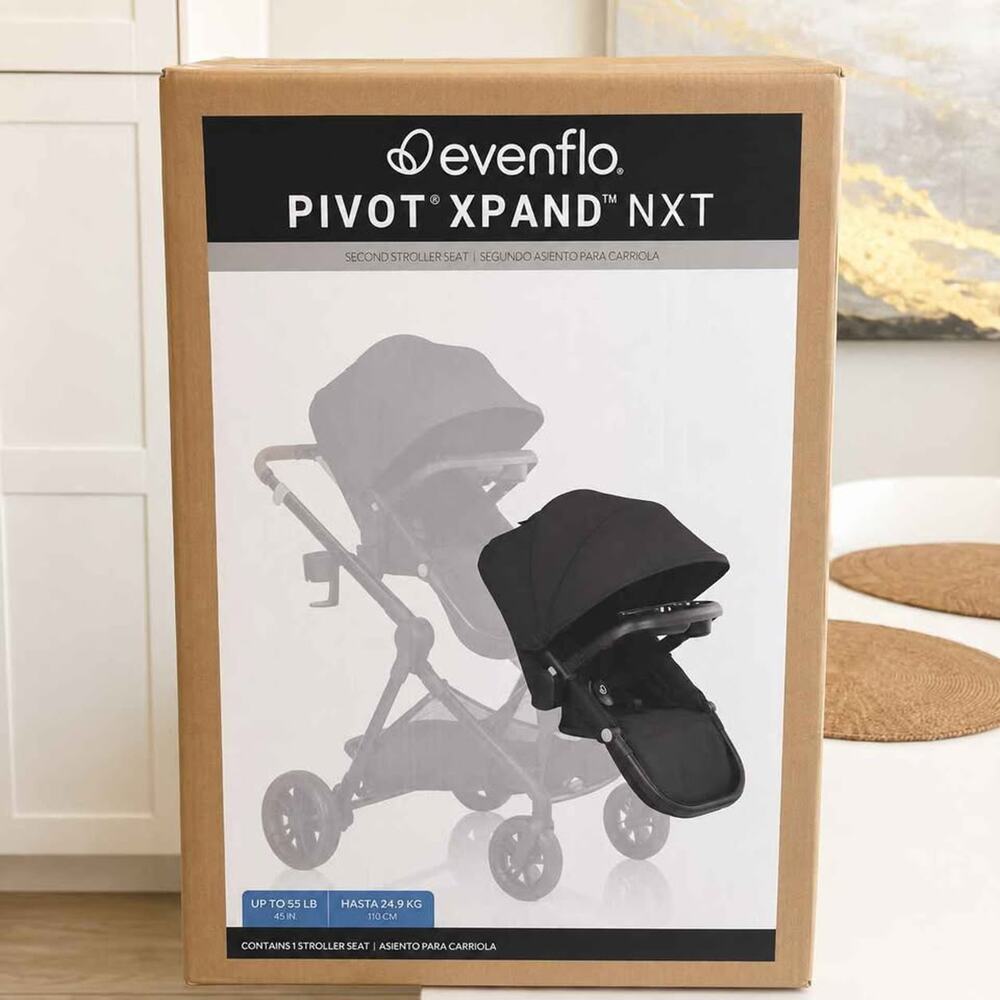 Evenflo Pivot Xpand NXT Second Seat – Coal Black – New